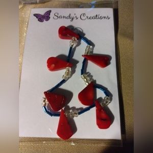 7" bracelet with matching earrings